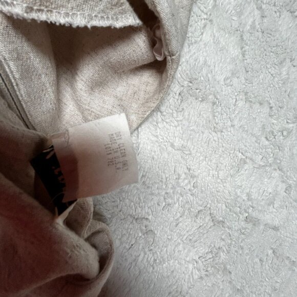 J. W. Treci Women's Button Front Tunic Pleated Top Blouse Short Sleeve 18W Beige - Picture 8 of 8